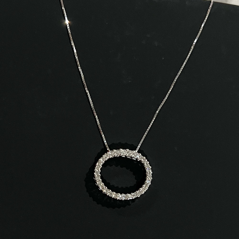 ♦️Sold♦️Stunning Natural Diamond Necklace, 14k White Gold